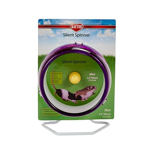 Kaytee Silent Spinner Wheel For Pet Mice and Dwarf Hamsters, Mini 4.5 Inch - size: Mini 4.5"