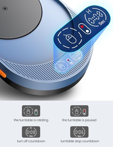Vaydeer M4 Utra Mouse Mover with APP, Undetectable Mouse Jiggler Device with Remote Control and Timer Function, Driver-Free Shaker Wiggler Mouse Movement Simulation for Computer Awakening - color: Navy Blue, style: App + Button Control