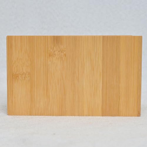 0.3" Thick Bamboo Hamster Hideout House, Pre-Assembled Flat Top Wooden Hideaway, Extra Large Hamster Nest for Adult Syrian Hamster, Gerbil, 9 x 5.2 x 5.2 in, Large