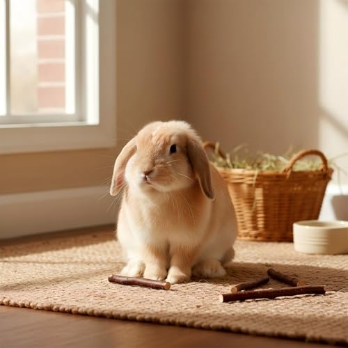 200g Apple Chew Sticks for Small Animals | Chew Toys for Bunny Chinchillas, Rabbits Guinea Pig Hamster Gerbil - style: 7oz