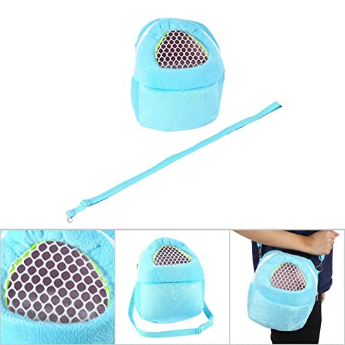 Tbest Pet Carrier Bag Hamster Rat Cat Rabbit Pet Sling Carrier Backpack Hedgehog Chinchilla Ferret Sleeping Outdoor Traveling Bag Handbags Backpack - color: Blue