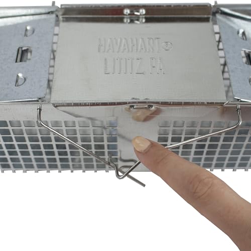 Havahart X-Small Animal Trap, 2-Door Humane Trap for Mice, Voles, Shrews | Humane Catch & Release Trap for Moles & Small Rodents, Galvanized Steel Mesh Construction, Weather-Resistant, Mouse Traps