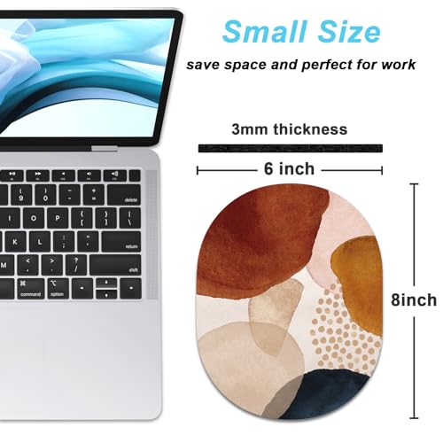 Rimilak Small Mouse Pad 6 x 8 Inch, Irregular Mini Mousepad, Abstract Stone | Non-Slip Rubber Base, Waterproof Compact Mouse Mat for Laptop Computer Wireless Mouse Keyboard Home Office Travel - color: Abstract Stone, size: 8L x 6W inches