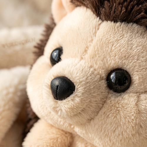 YUKOUQIAN Hedgehog Stuffed Animal Cute Plush Doll Toy 5 inch for Girls Boys Christmas (Hedgehog) - style: hedgehog