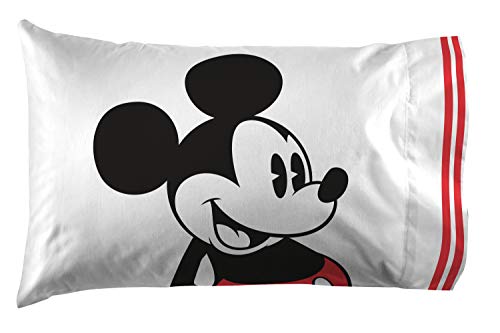 Disney Mickey Mouse Twin Comforter Set 4 Piece Cartoon Bedding, Gray | Bed in a Bag, Comforter Sheets Pillowcase, Official Product, Soft Microfiber, Machine Washable, Easy Care, Kids Gift - color: Gray - Mickey Mouse, size: Twin