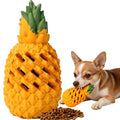Indestructible Pineapple Dog Toy - Small Aggressive Chewers Training | Heavy Chew, Treat Dispenser, Power Chewer, Durable Puzzle, Tough Interactive, Easy Clean - size: 4.3 In