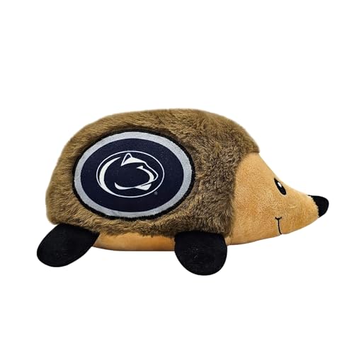 NCAA Penn State Nittany Lions Plush Hedgehog Toy for Dogs & Cats, Cool Soft Pet Toy for Fun and Interactive Play, Dog Chew Toy with Squeaker, Licensed Hot Pet Toy - color: Penn State Nittany Lions