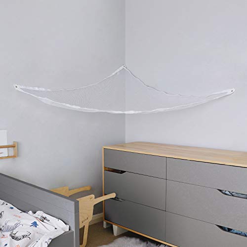Little Chicks Plush Stuffed Animal Net Hammock -Corner Organizer and Toy Holder - Extra Large Hanging Storage for Kids Bedroom - size: 72.75x51.5x51.5 Inch (Pack of 1)