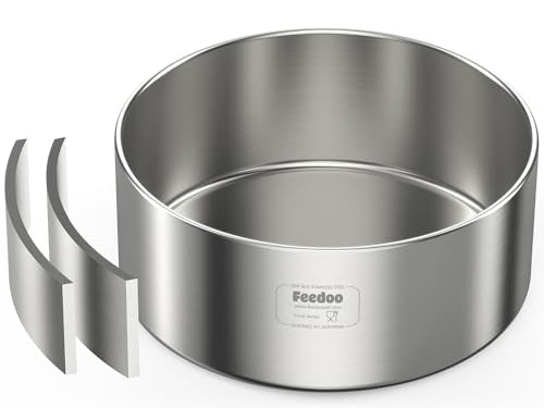 2L Double Layers 304 Stainless Steel Dog Bowl - Insulated & Durable | Non-Slip Base | Easy to Clean | BPA-Free Safe Dog Food and Water Bowl - color: 2L