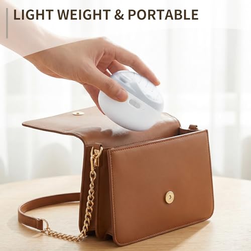 Electric Nail Clipper, 3-in-1 Dual-Speed Automatic Nail File, Toenail Trimmer with LED Light, Polishing and Dust Collection Functions, Suitable for Baby, Children, Adults, and Seniors (White)