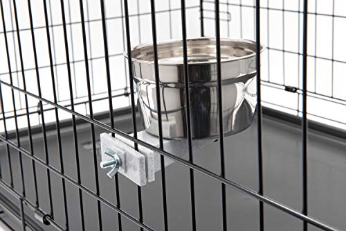Lixit Stainless Cage Bowl, 20oz - size: 20oz