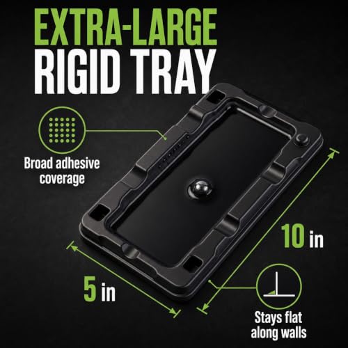 Guarden Extra-Large Glue Traps for Mice & Small Rats | 10 Pack – 10 x 5 in Rigid Sticky Trays, Peanut-Butter Scented, Pesticide-Free Indoor Pest Control - size: Ten Sticky