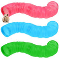 3 Packs Pet Fun Tunnels, Small Animal Tunnel, Foldable Plastic Hamster Tunnel, Tube Pets Hideaway, Pet Mouse Training Hideout Tunnels for Guinea Pigs, Chinchillas, Rats, Ferrets, Dwarf Rabbits