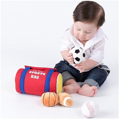 GUND Baby My First Sports Bag 5-Piece Sensory Plush Toy Playset for Babies - style: Sports Bag