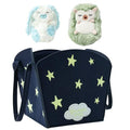 Slumberkins Glow-in-the-Dark Tote with Hedgehog & Sky Bunny Mini Plushes | Includes a glow-in-the-dark tote with Hedgehog and Sky Bunny mini plushes to inspire confidence and imaginative play