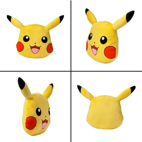 Pokemon Pikachu Kids Soft Plush 16" Cuddle Pillow, Officially Licensed, By Franco - color: Pokemon Pikachu