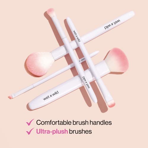 wet n wild Eyebrow and Liner Brush, Soft Fibers, Pack of 3 | Flat Angled | Ultra-Thin Precision - color: Brow & Liner Duo Brush, size: 7.28 in (Pack of 3)