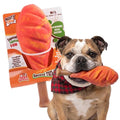 Baba Buddies 5-in-1 Turkey Leg Dog Chew Toy for Aggressive Chewers | Natural rubber & tough nylon hybrid, dental cleaning ridges, real turkey flavor. For Labrador, German Shepherd, Pit Bull