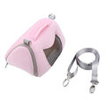 Breathable Small Pet Carrier Bag, Pet Carrying Bag for Hamster Gerbil Rat Ferret, Mesh Ventilated Travel Outdoor Bag with Shoulder Strap for Small Animals (Pink) - color: Pink