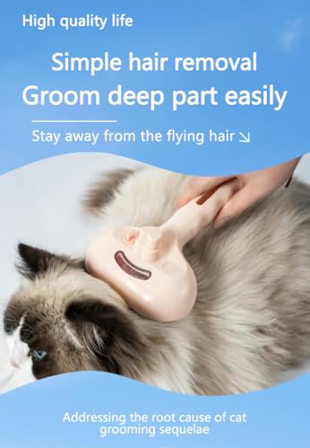 Pet Grooming Steam Brush, Pet Spray Hair Removal Comb, Anti-Static, Rechargeable, Comfortable Grip, for Dogs & Cats, Spray Hair Removal Comb, Steam Brush for Shedding & Grooming, Green - color: Green