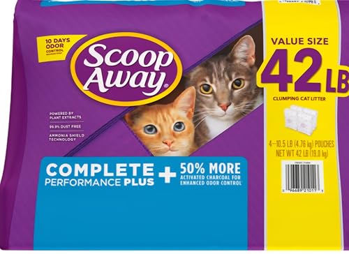Scoop Away Complete Performance Plus, Clumping Cat Litter, Fresh Scent, 42 Pound