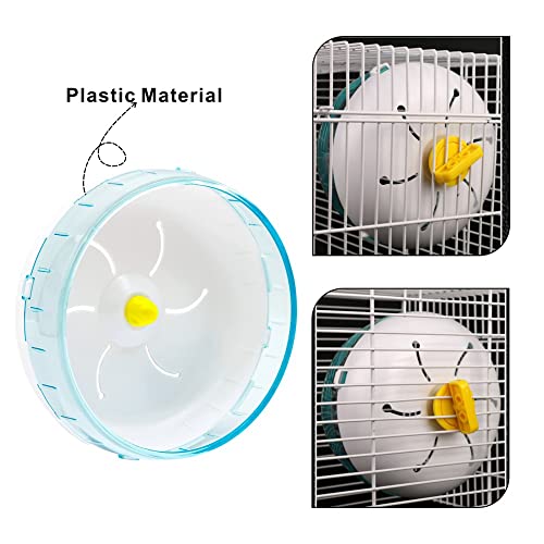 Silent Hamster Wheel - Exercise Wheel for Syrian Hamsters - Quiet Spinner Running Wheel for Small Animals - Pet Hamsters Gerbils Mice Rats Guinea Pig Hedgehog Exercise Wheel Toy
