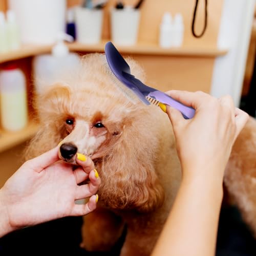 UXIETIN Dog Brush for Poodles,Grooming Brush for Dematting | Detangle Dog Brush for Poodles,German Shepherd Hair,Pitbulls,Yorkies,Labrador Retriever,for Grooming and Bathing