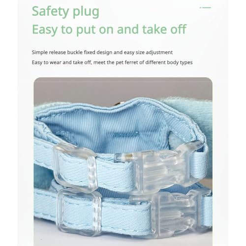 Ferret Harness and Leash with Adjustable Buckle for Small Pets, Soft Breathable Walking Vest with Angel Wings for Guinea Pig, Bunny, Rabbit, Kitten, Chinchilla (Coffee) - color: Coffee