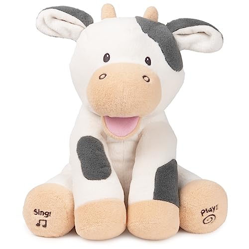 GUND Baby Buttermilk Cow 12-Inch Interactive Animated Musical Baby Toy - style: Buttermilk