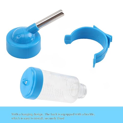2 PCS Pet Cage Water Bottle No Drip Small Animal Water Bottle, Hanging Hamsters Water Bottle,for Rabbit, Guinea Pig, Hedgehog, Squirrel, Hamster,Random Color