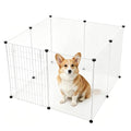 BRIAN & DANY Dog Playpen Portable for Small Animals, Dog Play Pen Indoor, Transparent Pet Playpen for Puppies, Cats, 40" L x 40" W x 28" H | Dog Play Pen Indoor, Transparent Pet Playpen for Puppies, Cats, 40" L x 40" W x 28" H - style: 40" L x 40" W x 28"