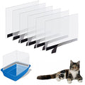 Oncpcare 6 Pack Cat Litter Box Pee Shields, High Side Open Top Kitty Pan Shield - Keep Litter in The Pan, (Box Not Included) - size: 6 pcs shields