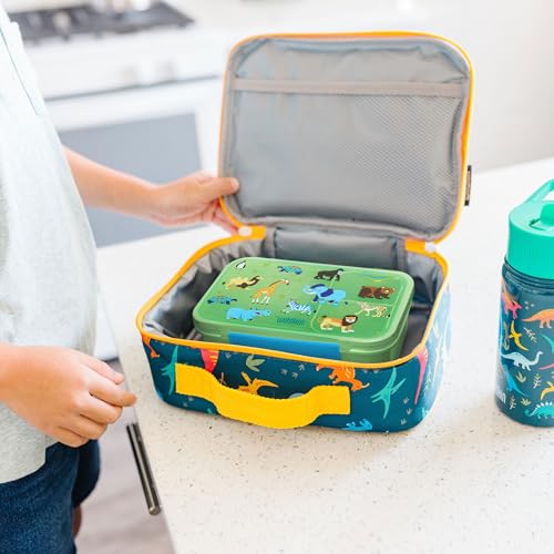 Wildkin Reusable Food Container for Kids – Airtight, Leak Resistant, Dishwasher Safe - Wild Animals - color: Wild Animals