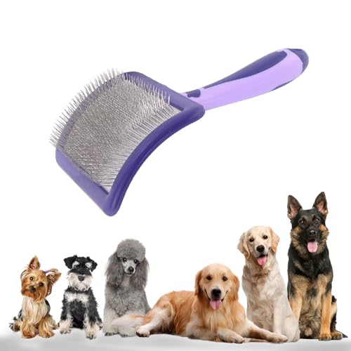UXIETIN Dog Brush for Poodles,Grooming Brush for Dematting | Detangle Dog Brush for Poodles,German Shepherd Hair,Pitbulls,Yorkies,Labrador Retriever,for Grooming and Bathing