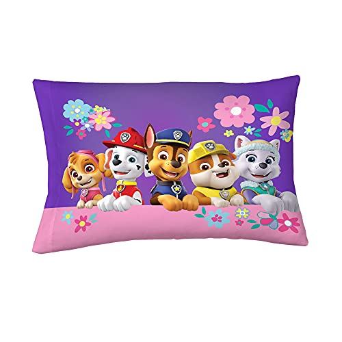 Franco Kids Bedding Super Soft Microfiber Reversible Pillowcase, 20 in x 30 in, Paw Patrol Girls - color: Paw Patrol Girls