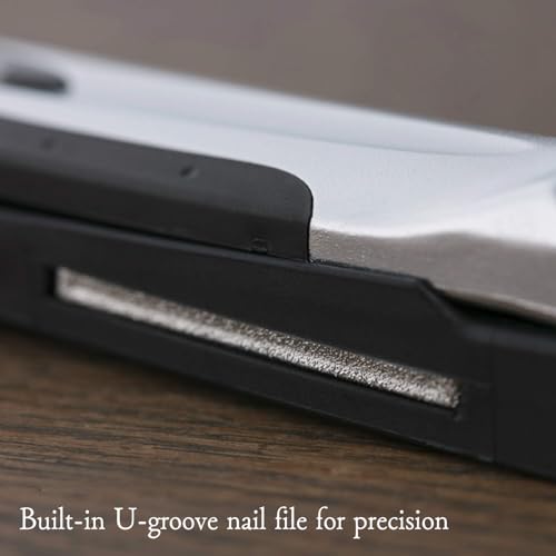 KAI Japanese Nail Clippers with Side Nail File, Stainless Steel, Made in Japan | With Side Nail File