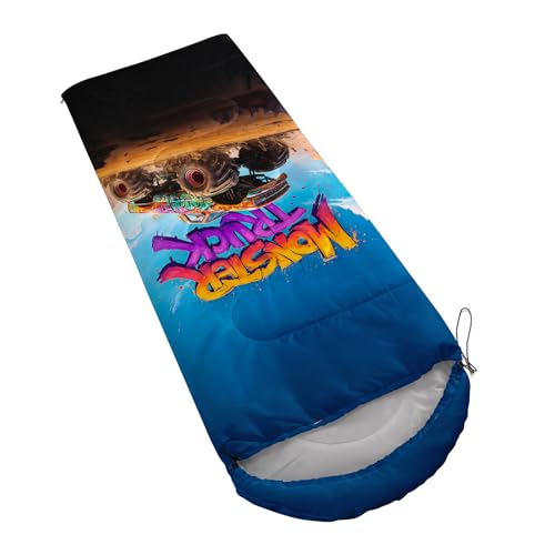 AILONEN Cartoon Car Sleeping Bags,Lightweight & Waterproof,3 Season Warm & Cool Weather,Cute Stars Printed Vehicles Transportation Sleeping Bags for Boys,Kids,Adults Travelling,Outdoors - color: C131