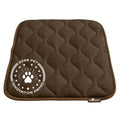 Paw Inspired Washable Padded Crate Mats for Dogs | 23" x 17" Pad, Fits 24-inch Kennels | Leakproof, Waterproof Bottom, Plush Pet Beds (Dark Brown) - color: Dark Brown, size: 24 Inch