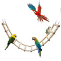 Bird Ladder Bridge, Wooden Pet Hamster Climbing & Swing Toys, Cage Accessories for Birds Rats Parrots Hamster Squirrel Sugar Gliders Parakeets Cockatiels - 12 Steps - 27.5 x 3.14 Inch - size: 12 Steps - 27.5 × 3.14 Inch