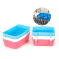 Rabbit Feeder Waterer Chicken Guinea Pig Cage Bowl Food Water Hanging Watering Container Feeding Dish Coop Cup Treats Drinker for Pigeon Dove Puppy Cat Bird Bath Basin Hamster Bed (Pack of 3) - size: 15 oz cage bowl Pack of 3