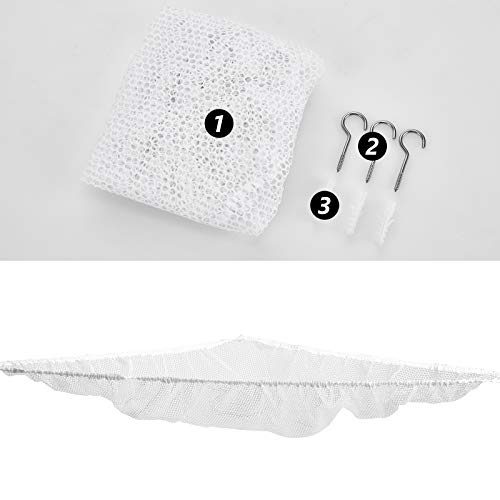 Stuffed Animal Net or Hammock, Stuffed Animal Net, Jumbo Toy Net Hammock for Stuffed Animals Wall Sling Corner Extra Large Kids Children Mesh Toy Net Organizer (2 Pack) - color: White, size: 70 Inch (Pack of 2)