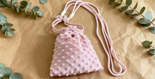 Sugar Glider Bonding Pouch Portable Drawstring Pouch Soft Sleeping Bag with Pink Braided Ribbon Small Animal Carrier (Pink) - color: pink