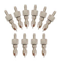 10Pcs Stainless Steel Rabbit Nipples Water Dispenser for Cage - color: metal