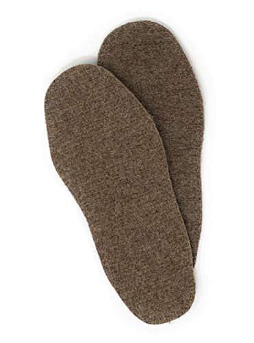 Warrior Alpaca Socks - 100% Alpaca Wool Felted Insoles & Liners for Shoes & Boots, 1 Pair - Stay Warm/Cool Naturally - Cut to Size Your Custom Fit. (Medium) - size: Medium