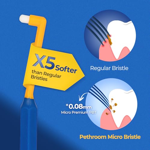PETHROOM Pet Toothbrush for Cats & Dogs, 4mm Precision Head (Deep Point) | Round Shaped Head with Ultra Soft Bristle for Deep Cleaning Dental Care, Kitten & Small Dogs, Tartar Plaque Removal - color: Deep Point