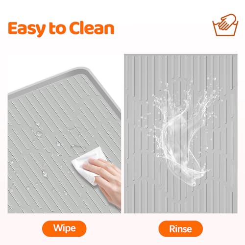 Pee Pads for Dogs 40" x 22" Extra Large Reusable Silicone Playpen Mat | Waterproof, Washable Puppy Training Pads for Potty Training, Non-Slip, Leak-Proof Dog Mat for Indoor Floor Protection - size: 40"x22"