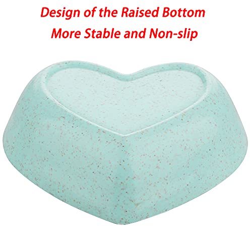 3 Pack Hamster Food Dish Small Cute Shape Food Bowl for Hamster Hedgehog Small Animals (Green, Blue and Pink)