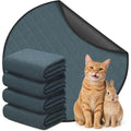 Siedihit Washable Reusable Pet Pee Pads, Absorbent Non-Slip Training Mat | for Dog Cat Rabbit Puppy Kitten, Whelping Playpen Crate Bed Cage Home Indoor Outdoor (Small - 4pack, Round) - size: Small - 4pack