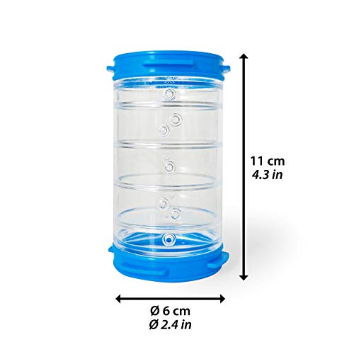 Ferplast Hamster Cage Play Tube | 4-Inch Straight Tunnel, 4.3L x 2.4 Diameter Inches, Clear (84812099US1) - size: 4.3 Inch, style: 4-Inch Straight Tunnel