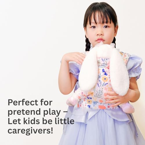 Baby Doll Carrier, Adjustable Doll Carrier for Little Girls, Front & Back Wear, Made with Soft Fabric, Fits Dolls & Stuffed Animals up to 20 Inches, Wildflower - style: Wildflower